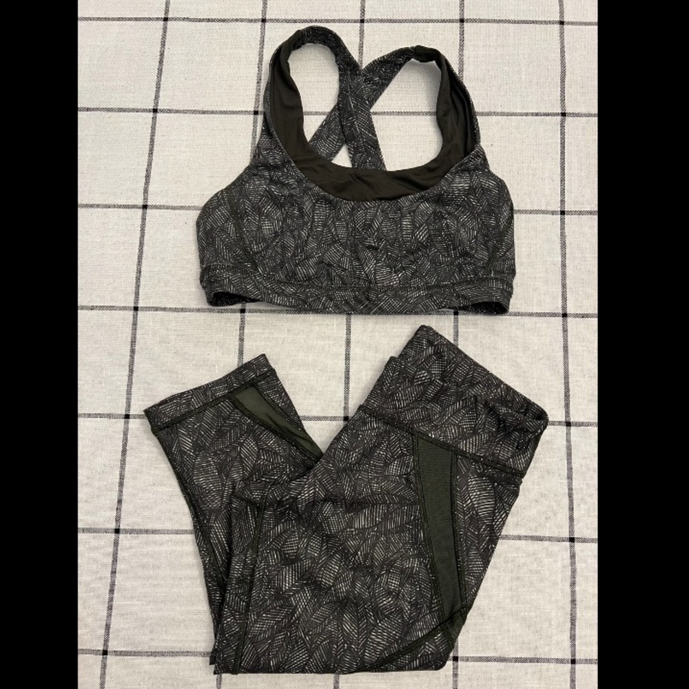 Lulu lemon athletica bra and legging set